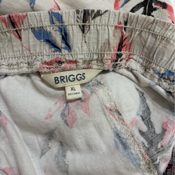 Briggs Linen Blend Striped & Floral Wide Leg Pants Bundle XL - Picture 16 of 16